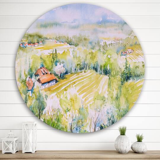 Designart - Blossoming Green Fields In Countryside